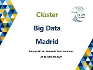 Clster Big Data Madrid Asociacin sin nimo de