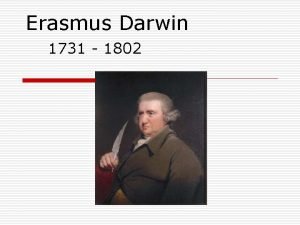 Erasmus Darwin 1731 1802 Personal Life o 1731