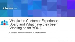 Customer experience board