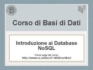 Introduzione ai database