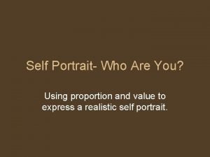 Proportion portrait