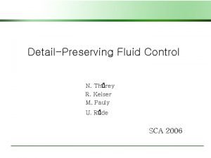 DetailPreserving Fluid Control N Threy R Keiser M