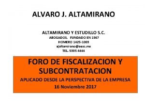 Alvaro altamirano abogado