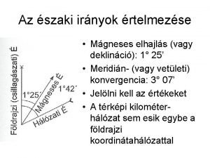 Az szaki irnyok rtelmezse Mgneses elhajls vagy deklinci