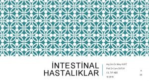 NTESTNAL HASTALIKLAR Ar Gr Dr Nilay KURT Prof