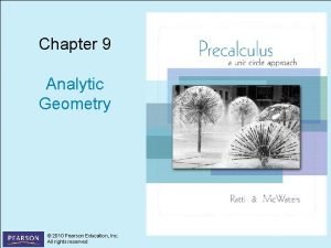 Chapter 9 conic sections and analytic geometry
