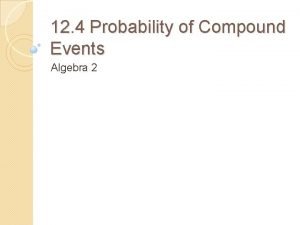 Algebra of events in probability