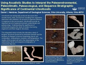 Using Acualistic Studies to Interpret the Paleoenvironmental Paleoclimatic