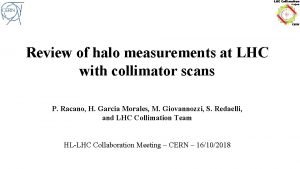 Review of halo measurements at LHC with collimator