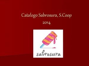 Catalogo Sabrosura S Coop 2014 Queso a la