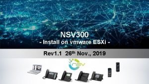 NSV 300 Install on vmware ESXi Rev 1