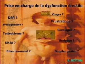 Prise en charge de la dysfonction rectile Dfi