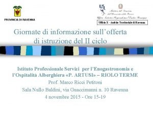 Ufficio scolastico ravenna