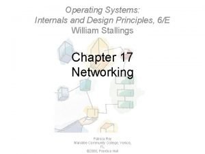 Operating Systems Internals and Design Principles 6E William