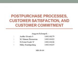 Customer commitment statement