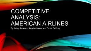 American airlines competitive analysis