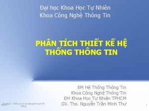 i hc Khoa Hc T Nhin Khoa Cng