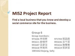 Mis project report