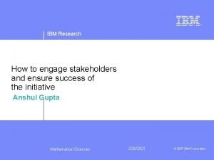 Ibm stakeholders