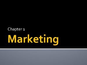 What is the scope of marketing