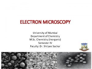 Parts of electron microscope