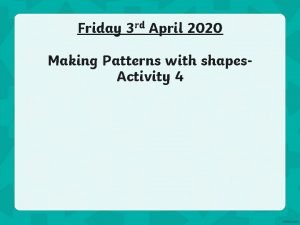 Next shape