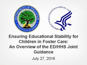 Ensuring Educational Stability for Children in Foster Care