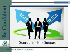 Be Confident Secrets to Job Success Workforce Business