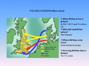 Where did anglo saxons originate from