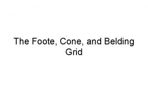 Foote cone