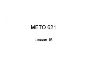 METO 621 Lesson 15 Prototype Problem 1 Semiinfinite