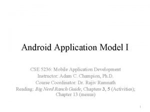 Application mobile cse Application mobile cse