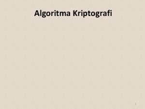 Cipher berbasis bit Cipher berbasis bit