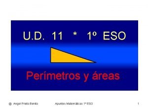 U D 11 1 ESO Permetros y reas