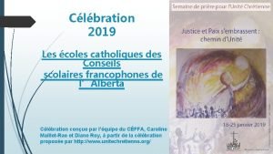 Clbration 2019 Les coles catholiques des Conseils scolaires