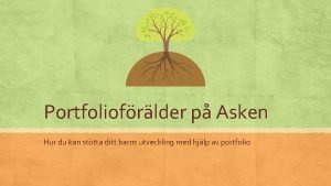 Portfoliofrlder p Asken Hur du kan sttta ditt