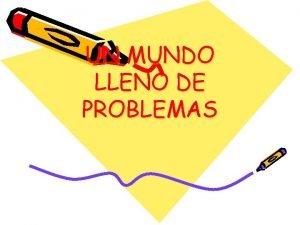 Mundo lleno de problemas