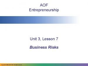 Entrepreneurship unit 3