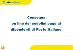 Consegna on line dei cedolini paga ai dipendenti