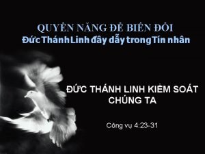 QUYN NNG BIN I c Thnh Linh y