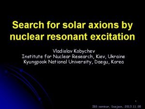 Search for solar axions by nuclear resonant excitation