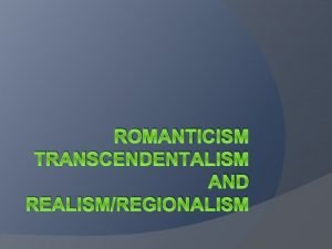 Transcendentalism symbol