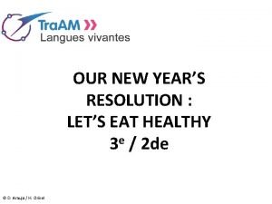 OUR NEW YEARS RESOLUTION LETS EAT HEALTHY 3