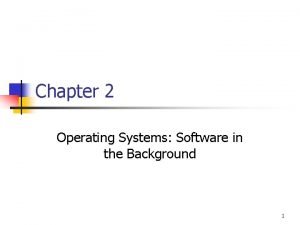 System software background