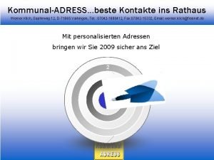 KommunalADRESSbeste Kontakte ins Rathaus Werner Klich Saphirweg 12