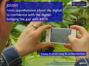 joinin From apprehension about the digital to confidence