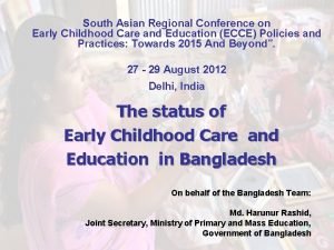 South Asian Regional Conference on Early Childhood Care