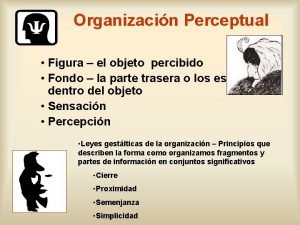 Organizacion perceptual figura y fondo