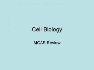 Biology mcas review