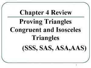 If two sides of a triangle are congruent then